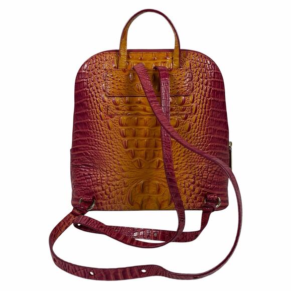 Brahmin Felicity Melbourne Leather Backpack Passion Fruit Sunset main image 11